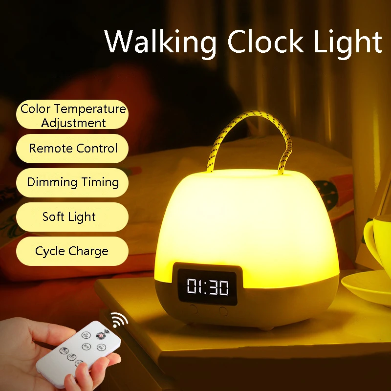 Ночник настольные часы ночник для детской спальни домашнее освещение