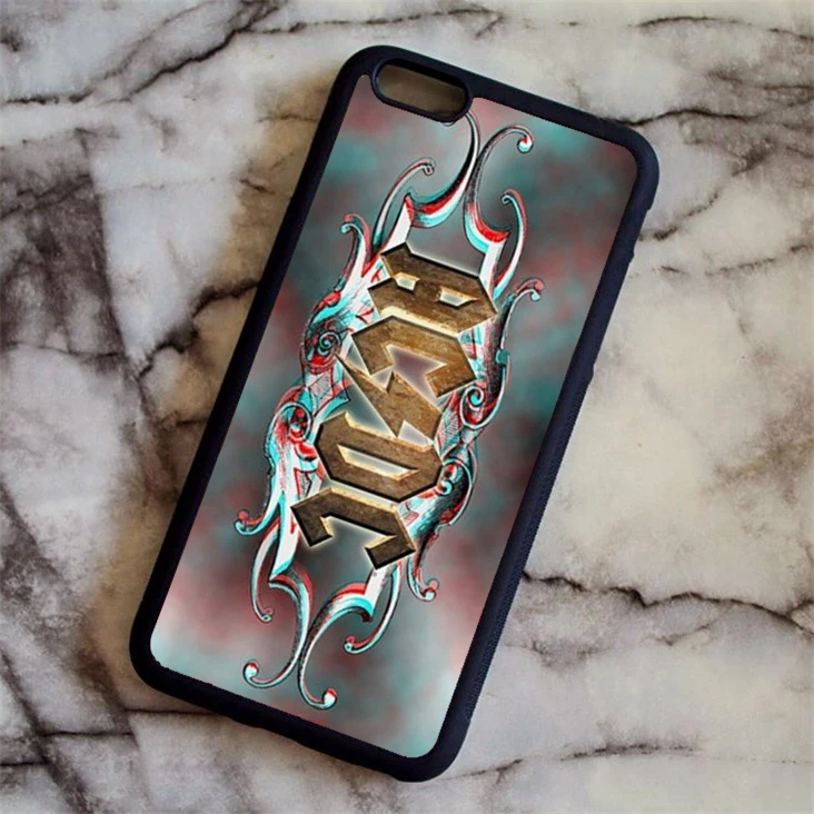 Зеленый KETAOTAO модный ACDC чехол для телефона с рок-лентой для iPhone 4S 5C SE 5 5S 6 6 s 7 8 Plus X чехол из мягкого ТПУ резины силикона - Цвет: Зеленый