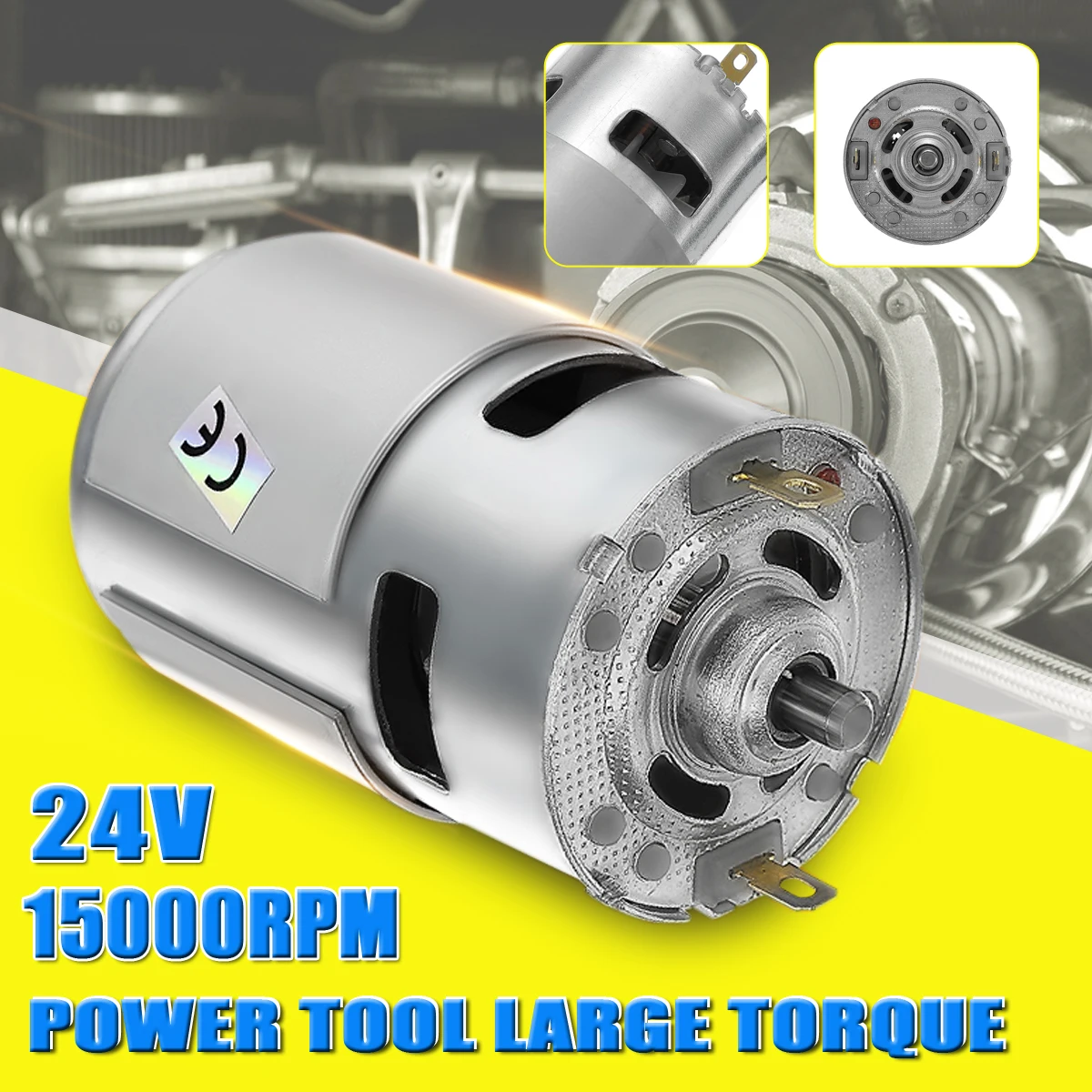  1PC DC 24V 21000RPM High Speed Large torque DC 775 Motor Electric Power Tool new Motor & Accessorie