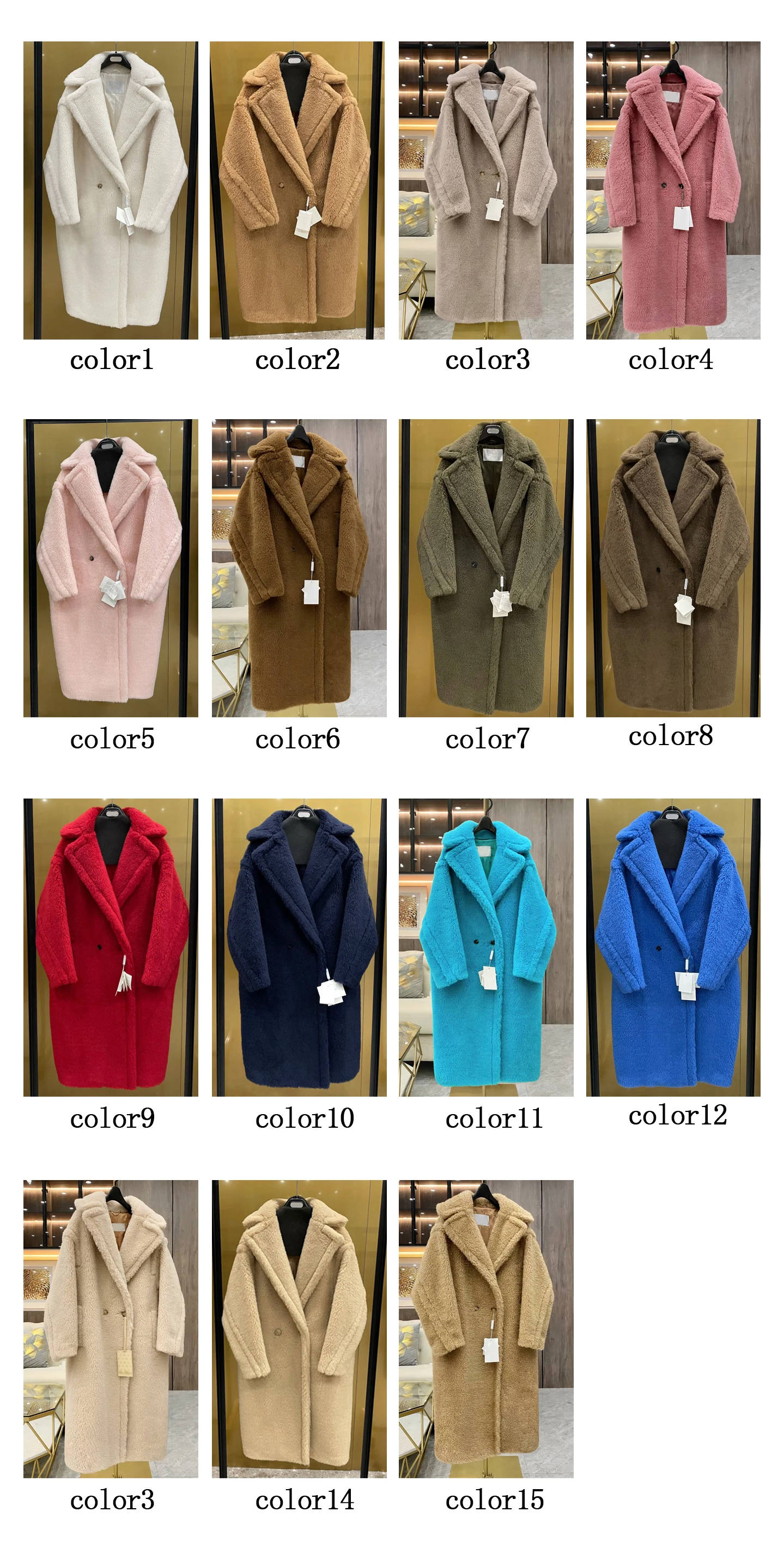 Teddy Bear Coat Fur Coat Teddy Alpaca Profile Wool Female Same paragraph Correct Version Real Fur Coat Outwear