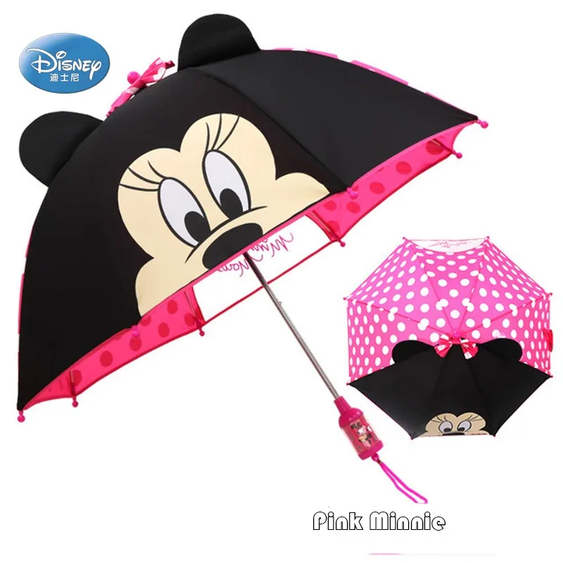 

Disney Cartoon Mickey Minnie Mouse Children Portable Trifold Umbrella Preschool Boy Girls Sunscreen Kids Umbrellas Birthday Gift