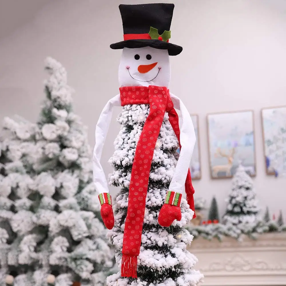 XONOR Рождественская елка Снеговик Hugger с шапкой шаль и Poseable руки для Рождество/Праздник/зима Страна Чудес вечерние украшения