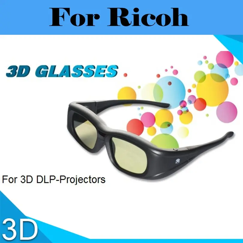

3D Goggles HD Glasses Spectacles Electroplating lens Spherical For Ricoh PJ-WXC1110 PJWXC4660 PJ-WXL4540 PJWXL6280
