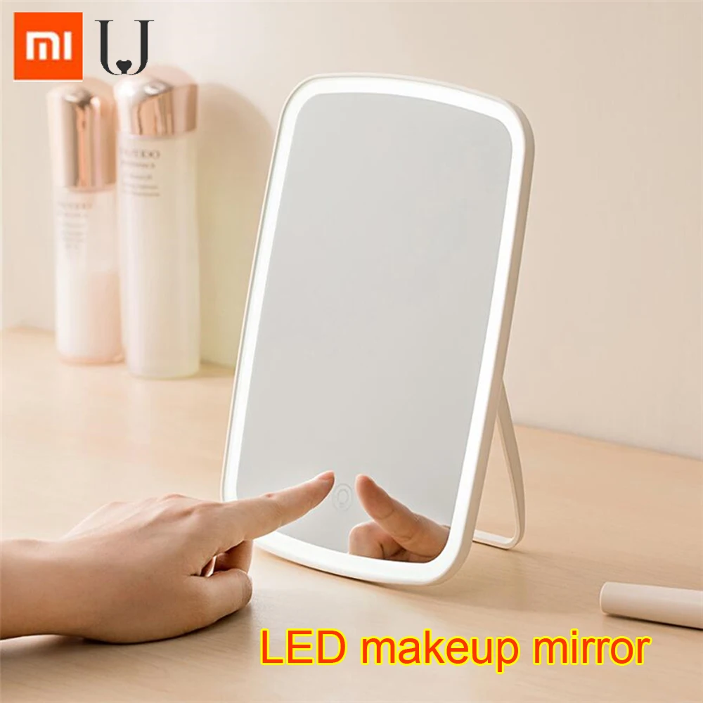 Xiaomi Mijia светодиодный зеркало для макияжа с сенсорным управлением светодиодный светильник с естественным освещением регулируемый угол яркости светильник с длинной батареей
