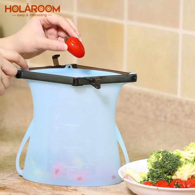 Holaroom Портативный Еда сумка для хранения печать герметичные свежего мешков Класс