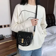 Новая модная кожаная сумка, Повседневная дикая сумка, сумка через плечо, дизайнерская сумка известного бренда, женская сумка, de marque, люкс#40