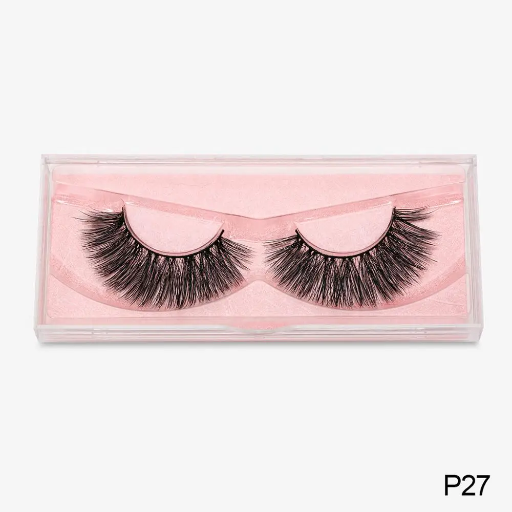 P27 DYSILK норковые ресницы 3D норковые ресницы безжалостные ресницы ручной работы многоразовые натуральные ресницы Популярные Накладные ресницы для макияжа - Цвет: P27