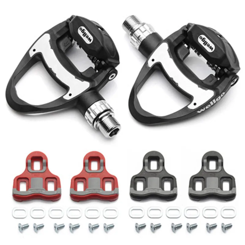 Wellgo Road bike carbon fiber lock pedal 3 Palin Super light pedales