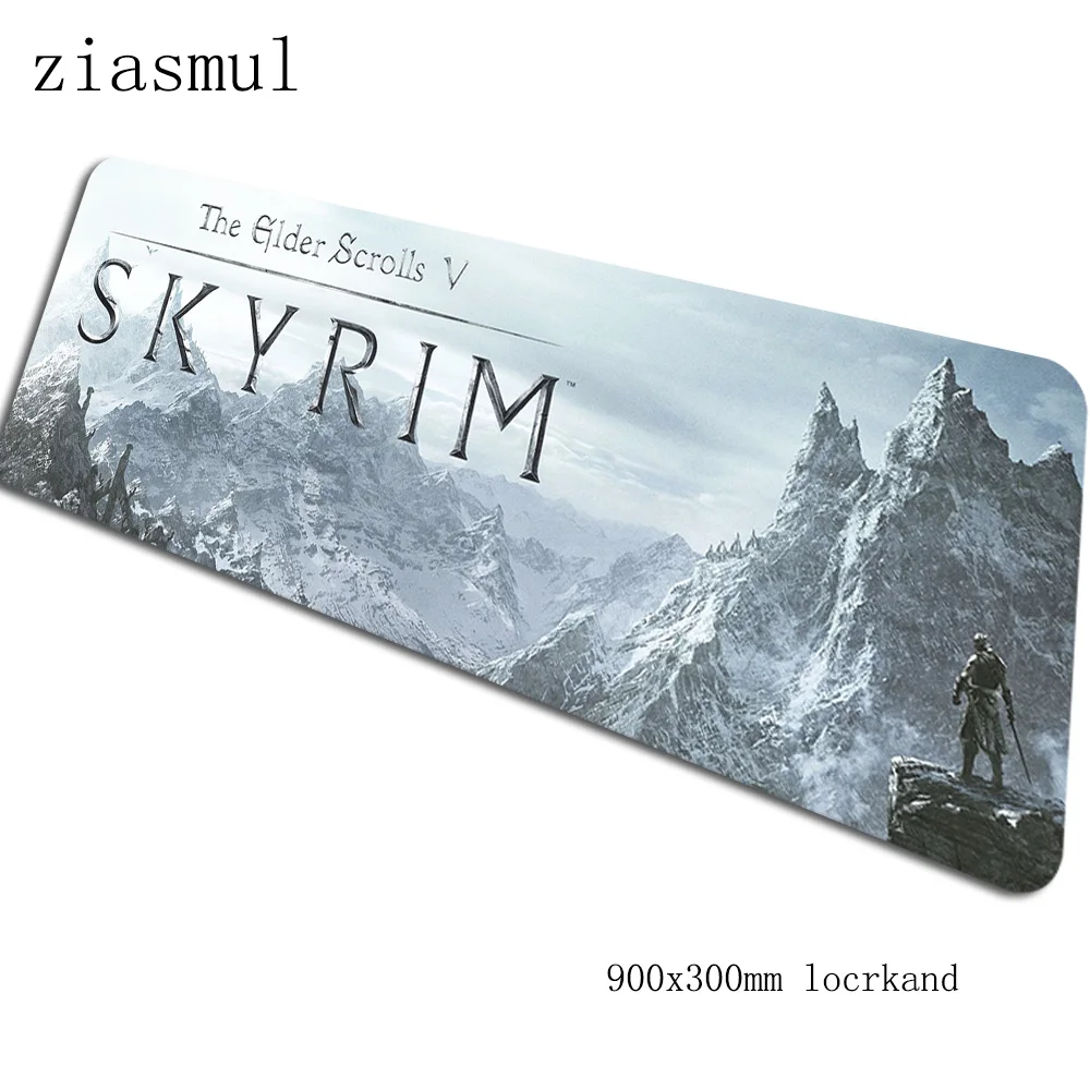 Skyrim коврик для мыши 900x300x3 мм коврик для мыши крутой лучший игровой коврик для мыши геймер Мода Большой персонализированные коврики для мыши Клавиатура ПК коврик - Цвет: Size 900x300x3mm