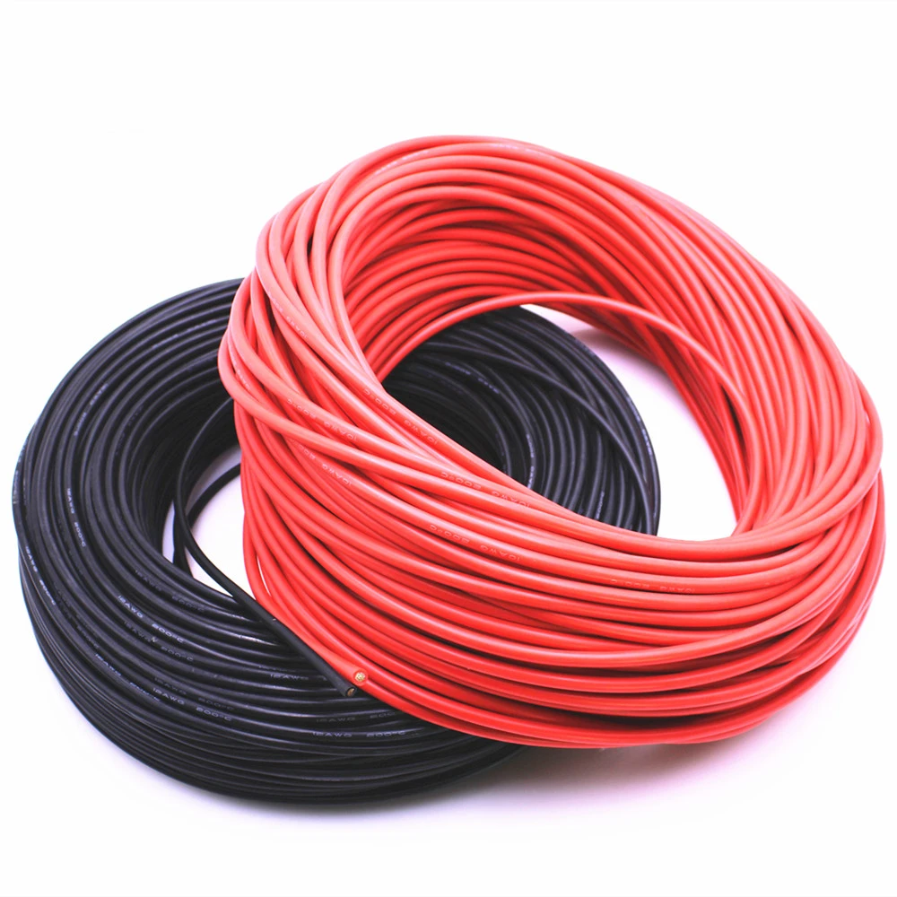 Tinned Copper Silicone Wire 18 20 22 24 26 28 AWG Soft Cable Flexible 2M 5M 10M