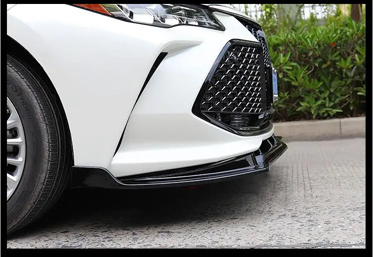 Для- Toyota Avalon диффузор переднего бампера PP пластик 3 шт. Разработанный Комплект кузова передний спойлер Бампер протектор