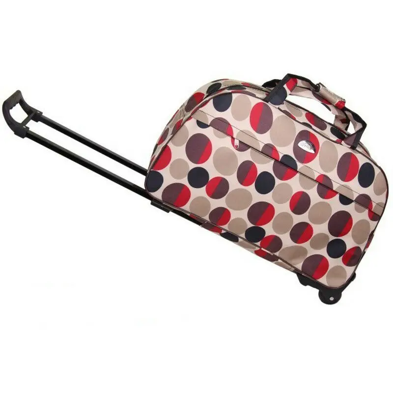 Водонепроницаемый большой емкости Дорожная сумка для женщин мужчин студентов толстый стиль чемодан на колесиках чемодан - Цвет: round