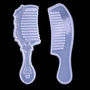 

2 Shape Comb 3D Epoxy Resin DIY Mold for DIY Jewelry Craft Making Handmade Gift X7YC