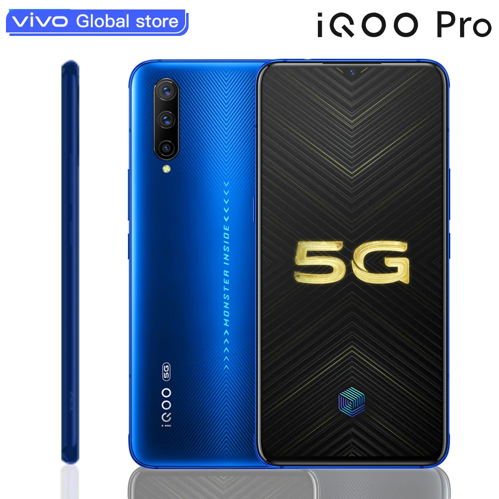 Vivo celular iQOO Pro 5G мобильный телефон Android 9 0 12 Гб 128 Snapdragon 855 плюс 6 41 &quotSuper AMOLED NFC быстрая