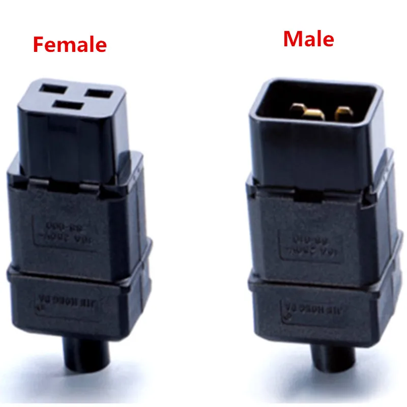 Разъем для электрического кабеля питания переменного тока IEC320 C19 C20 16A 250