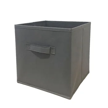 

1pc Uncovered Foldable Storage Bins Fabric Storage Box Drawers Cubes Container with Large Capacity Household E2S
