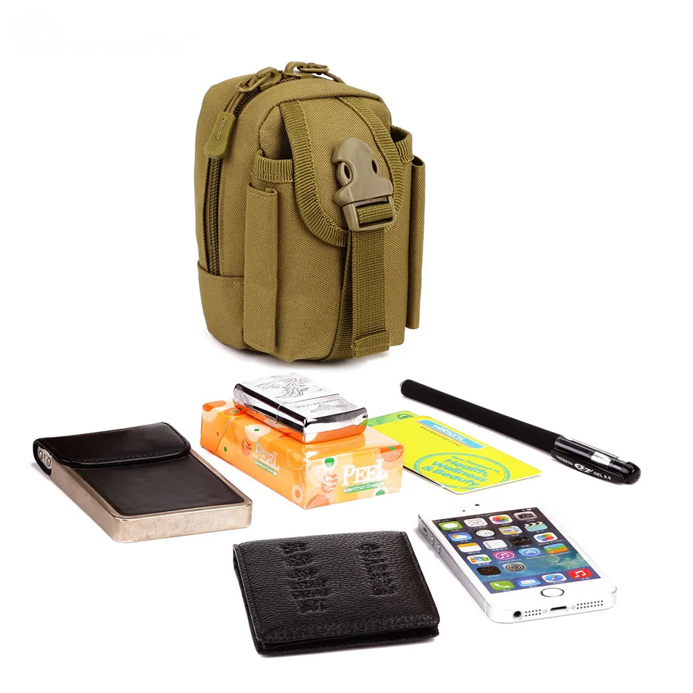 Сумка с креплением Molle system сумка для аксессуаров маленькая тактическая сумка для улицы Водонепроницаемая спортивная сумка 4,5 дюймов сумка на пояс для мобильного телефона