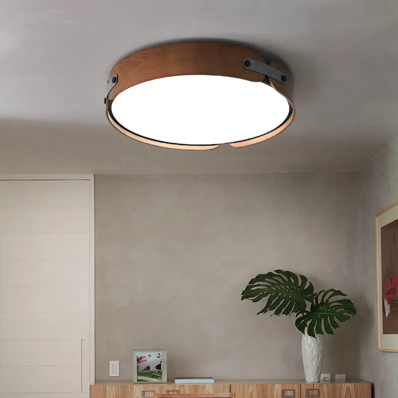

Nordic Loft Designer Wood Dinner Led Ceiling Light Modern Creative Simply Kitchen Bedroom Lamp Fixtures Free Shipping