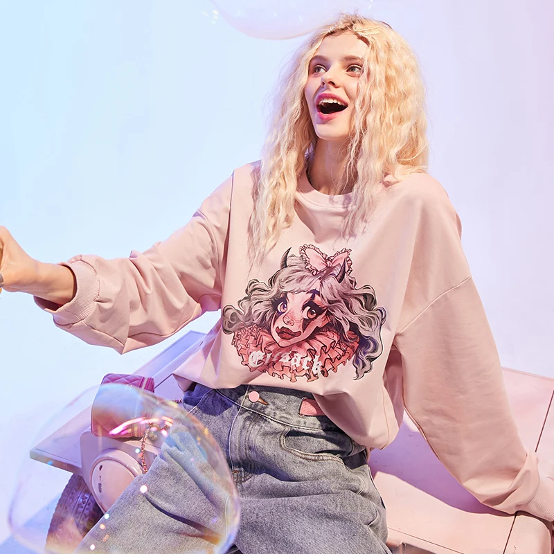 Женская толстовка ELFSACK Joker Princess с графическим рисунком осень 2020 для девочек