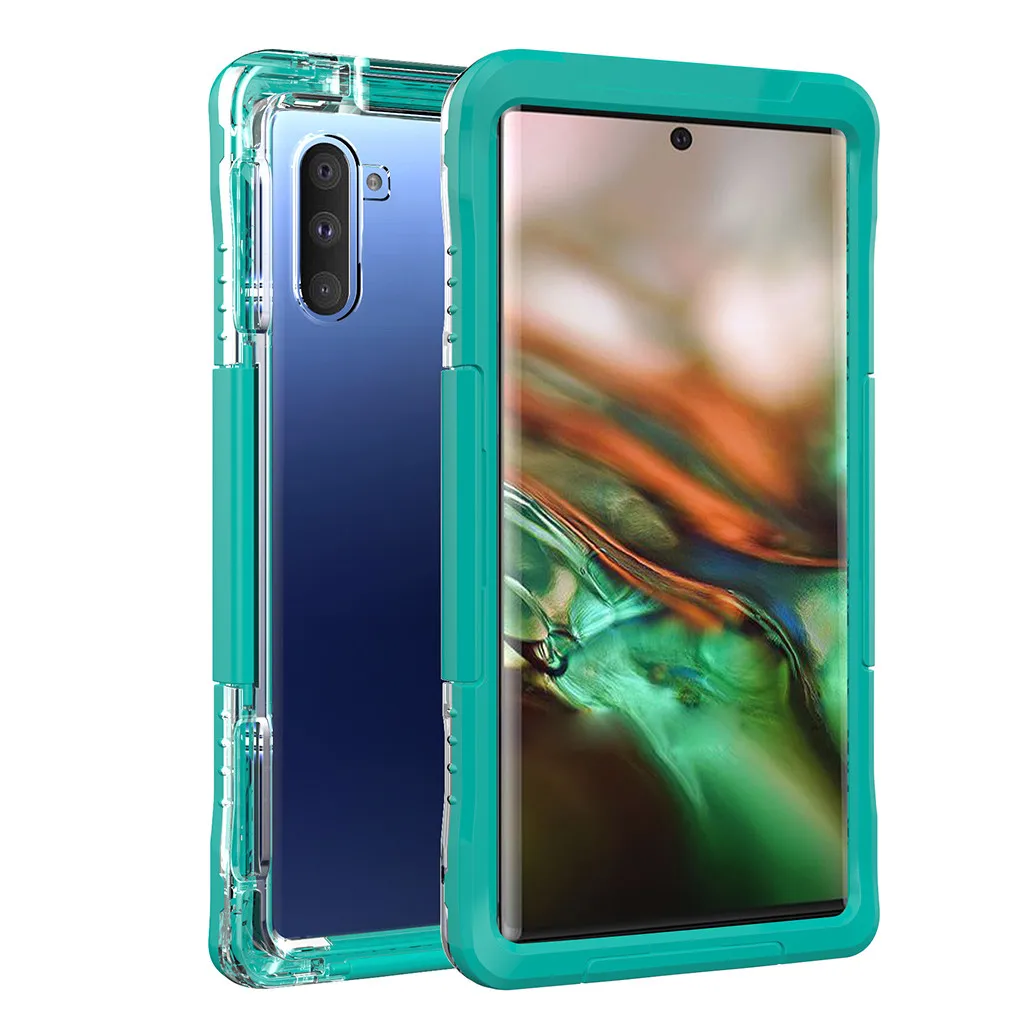 Чехол для Телефона Водонепроницаемый для плавания, ударопрочный для samsung GALAXY Note10 водонепроницаемый чехол с подставкой 6,3 дюймов