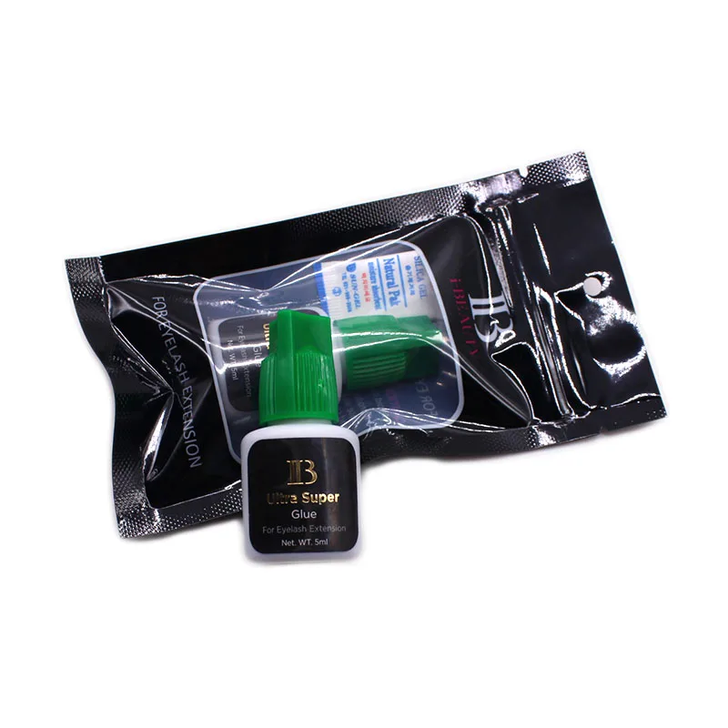 IB Ultra Super Glue Individual Fast Drying Eyelash Extensions Glue Green Cap 5ml Korea Adhesive Black Beauty Tools 2