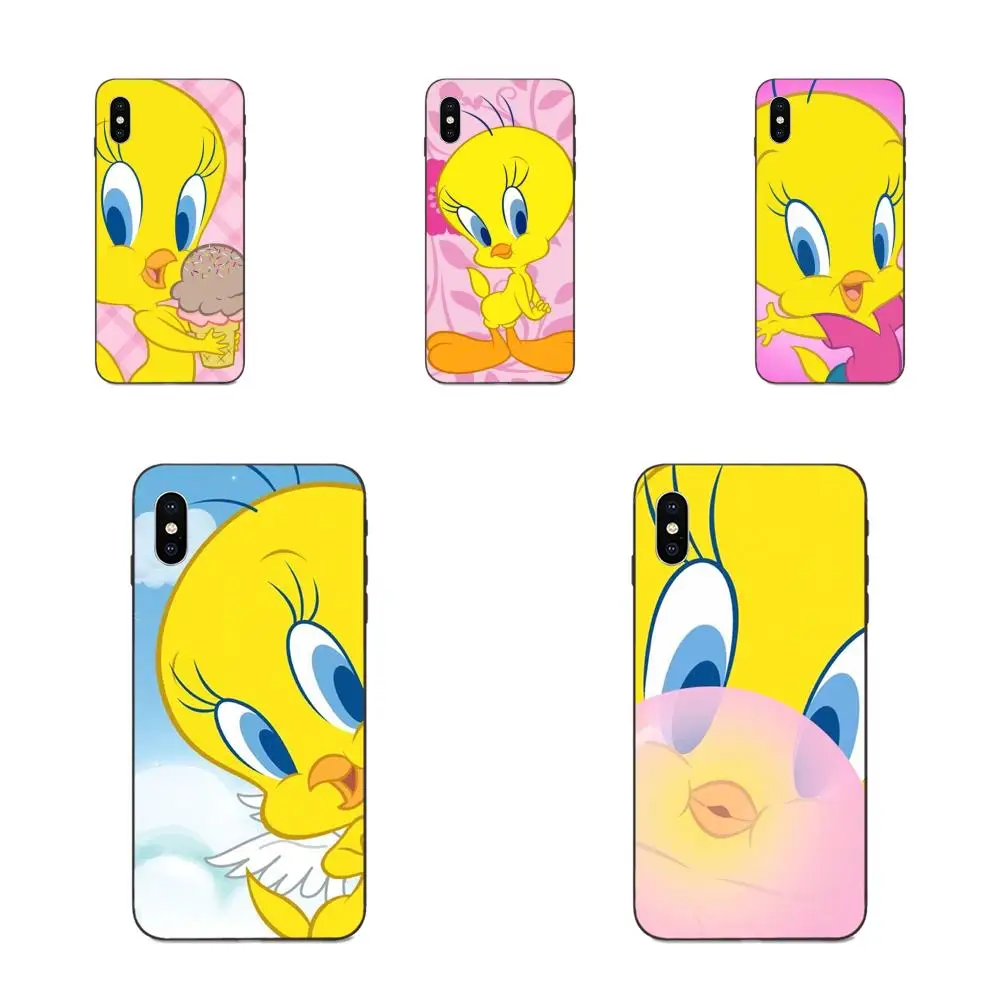 Желтый проект &quotптицы&quot Tweety ТПУ Корпус для мобильного телефона Galaxy A10S A20S A2 Core A30S