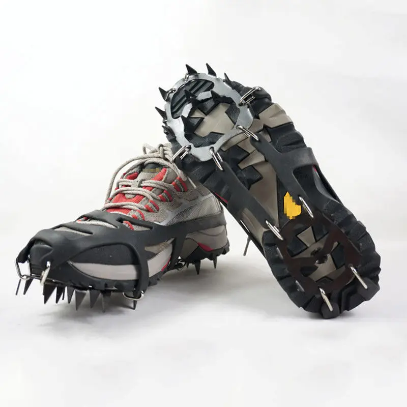 

Shoe Covers Gripper Crampons Climbing 1 Pair Anti-Slip Ice Snow Spike Cleats Practical New