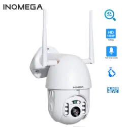 INQMEGA 4X цифровой зум H.265X 1080p PTZ IP камера наружная скоростная купольная CCTV Камера Безопасности s wifi наружная ИК-камера для дома Surveilance