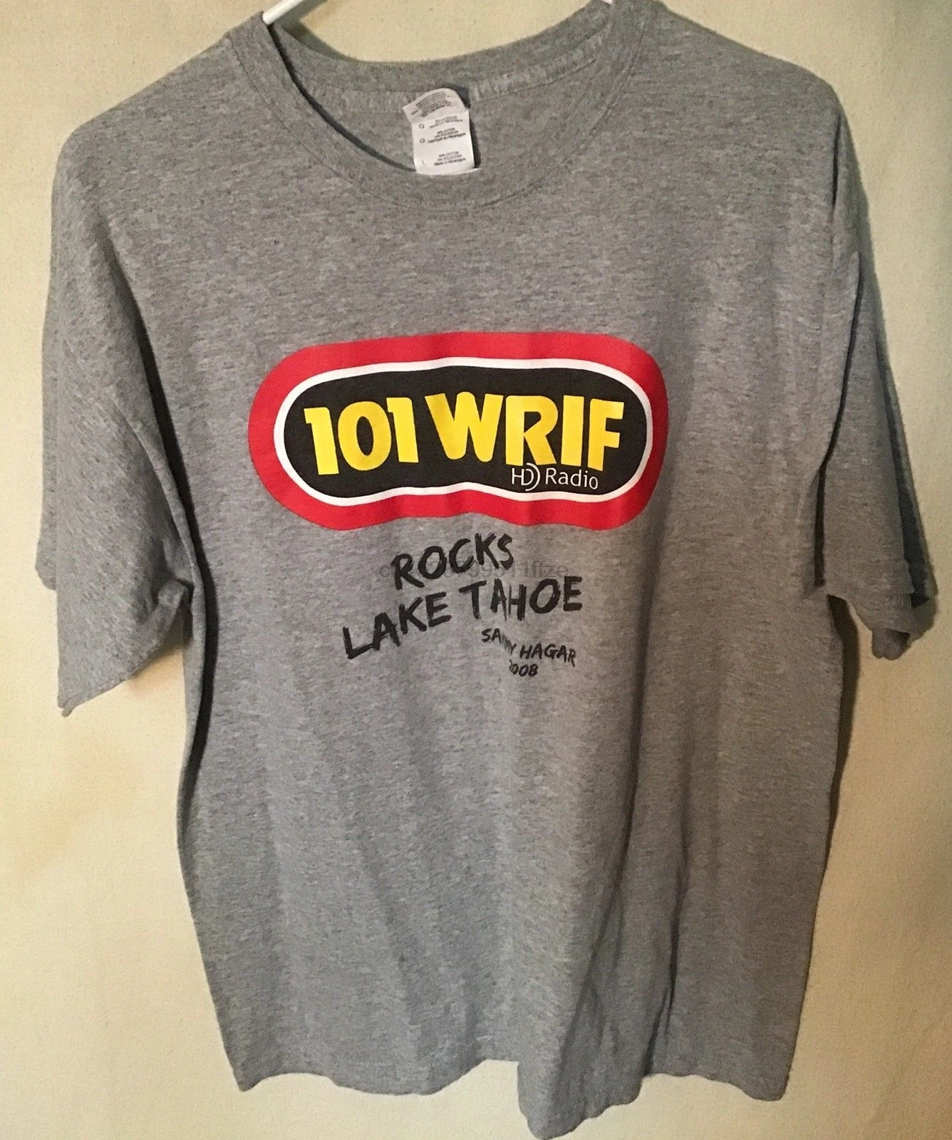 Редкая рекламная футболка Sammy Hagar WRIF Lake Tahoe |