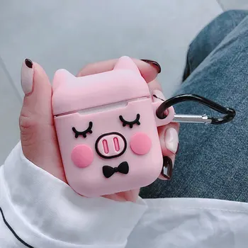 

Gift 3D Cartoon Wireless Earphone Case For Apple AirPods Silicone Charging Headphones Case for Airpods bluetooth earphone