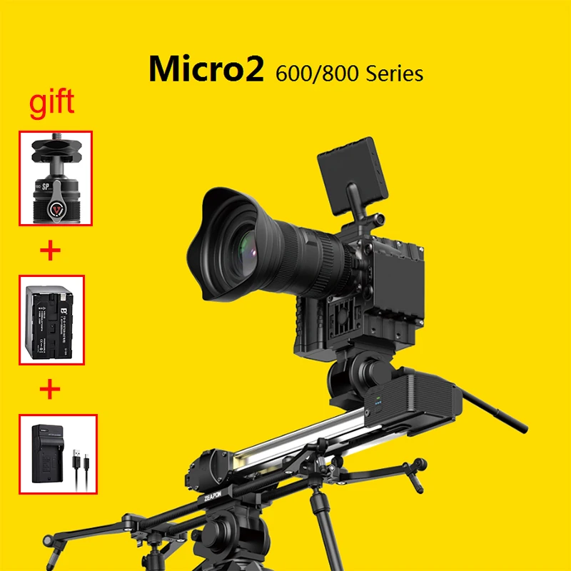 Zeapon Micro 2 E600 E800 M600 M800 ultra silent Motorized Camera Rail Slider Double Distance Track for DSLR | Электроника