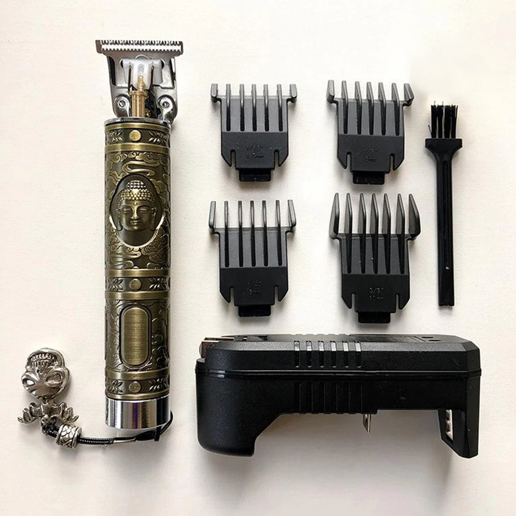 Pro Cordless Men Hair Clipper Shaving Trimmer Hair Cutting Machine Barber Shaver Hair Cutting Machine US Plug Gift