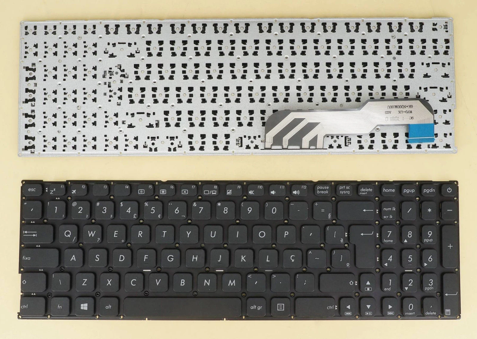 

New Brazil Portuguese Keyboard for ASUS X541U X541UA X541UAK X541UJ X541UV X541UVK X541N X541NA X541NC X541S X541SA X541 , Black