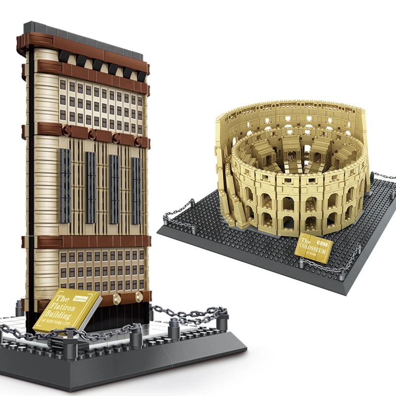 

Capital City Architecture Wange Building Blocks Expert Set Decor New York Toys Brick Gift Compatible Legoed The Roman Colosseum