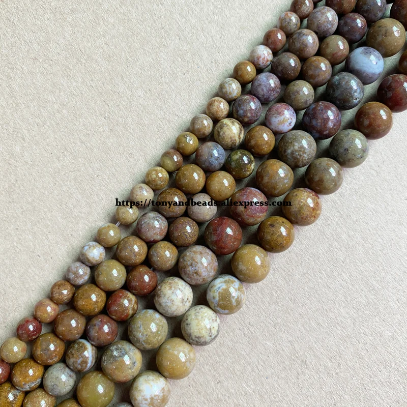 Natural South Korea Colorful Jade Stone Round Loose Beads 6 8 10mm Pick