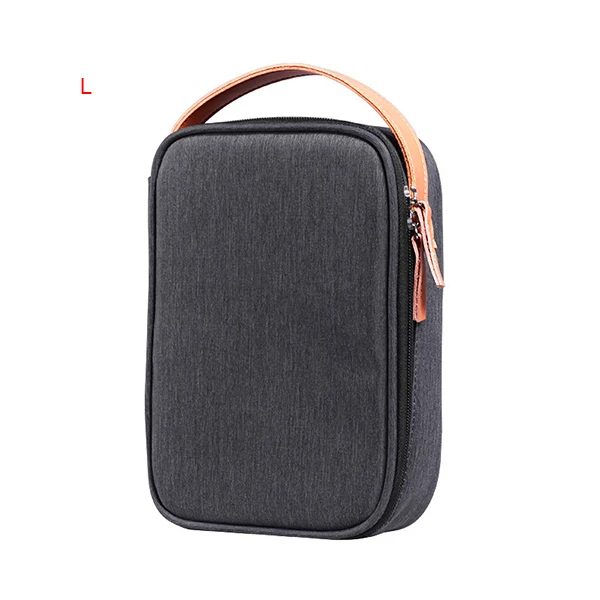 Gray A Size L Portable Travel Cable Bag Wires Charger Electronic Accessories Digital Gadget Devices Divider Organizer Case Cosmetic Kit Pouch - Цвет: Gray A Size L
