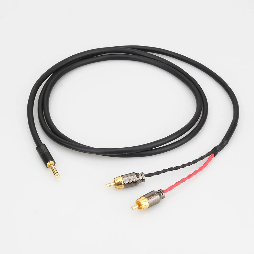 HIFI 4 4mm to 2 RCA Audio Cable 1 tp 2 splitter HIFI cable For SONY NW WM1Z A WM1A 1Z PHA 1A 2A Z1R 4 4mm Upgrade Cable
