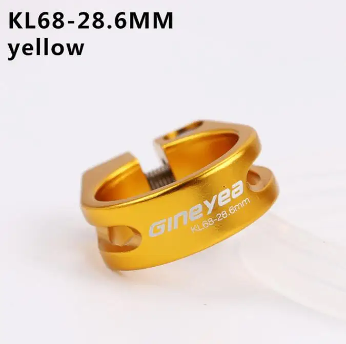28.6MM yellow 28,6/31,8/34,9 мм Подседельный штырь зажим для велосипеда Велоспорт велосипед труба из оцинкованной стали для MTB дорожный велосипед с фиксированной передачей Алюминий сплав аксессуары для мотоциклов Часть - Цвет: 28.6MM yellow