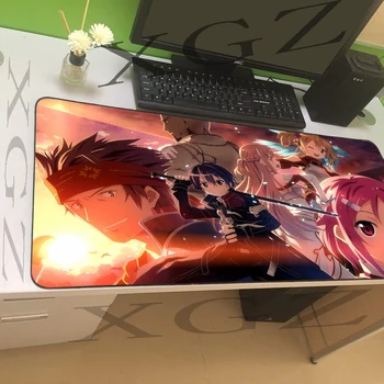 

XGZ Large Mouse Pad Black lock-edge Anime Dragon Ball HD Custom Office Computer Desk Mat Rubber Non-slip 900x400 / 900x300 Xxl