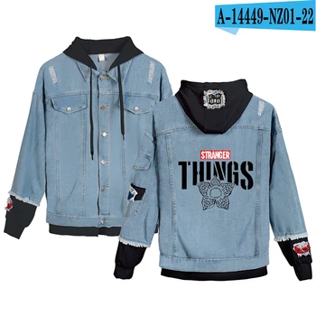 

Denim Jacket Hoodies Stranger Things Men/women Sweatshirt Boy/girl Pullovers Preferential Stranger Things Hoodies Denim Jacket