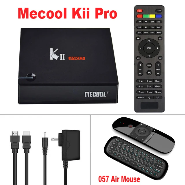 KII Pro-057 AirMouse 2 Гб 16 Гб ПЗУ Android 7,1 ТВ приставка KII Pro декодер DVB-S2 DVB-T2 S905d Четырехъядерный 4K HD медиаплеер DVB T2 S2 двойной Wifi телеприставка - Цвет: KII Pro-057 AirMouse