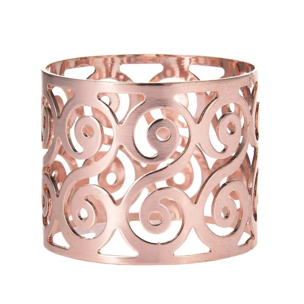 4 типа металлическая для салфеток, кольца для свадьбы, рождественской вечеринки, отеля, кухни, круглая пряжка, держатель для салфеток, настольный декор - Цвет: D