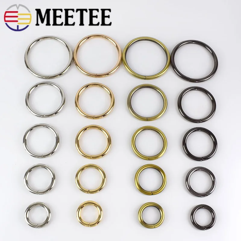 

5/10pcs Metal O Ring Buckles Dog Collar Bag Belt Strap Dog Chain Hooks Snap Clasps DIY Leather Craft Bag Parts Accessories H2-1