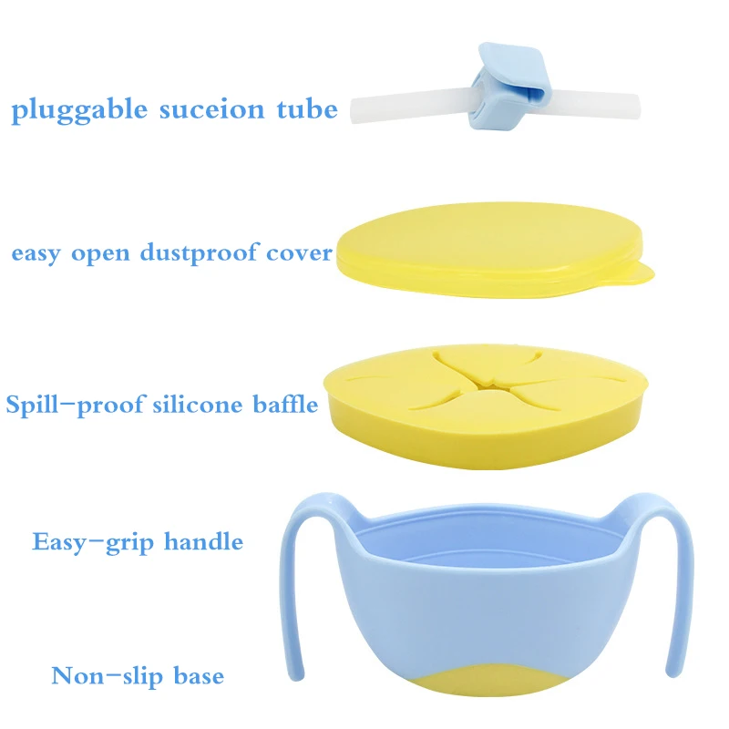 Imebaby children tableware bamboo fiber baby snack drink porridge meal baby bowl complementary food soup tableware