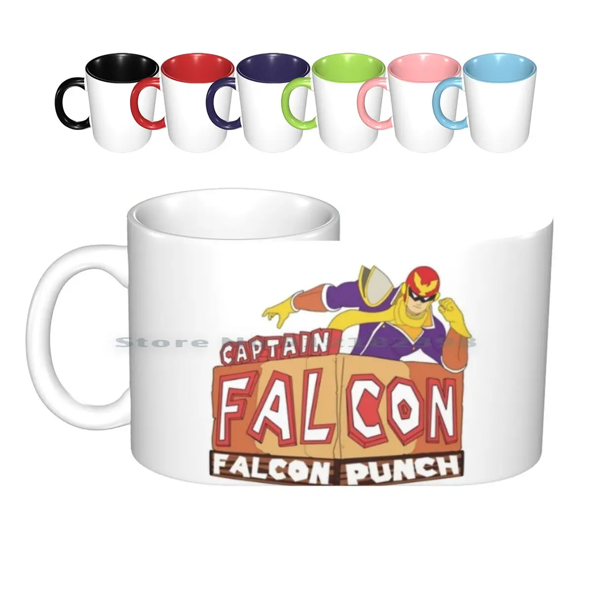 Captain Falcon-Falcon Punch Tazze In Ceramica Tazze Da Caffè Tazza Da Tè Al Latte Captain Toad Captain Falcon Captain Toad Tresure Tracker