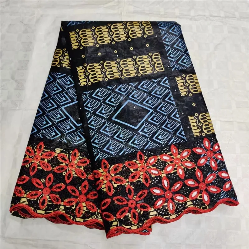 Новое поступление Африканский Базен riche ткань с золотой шнурок кружева ткань морская парча ткань для свадьбы HL082513