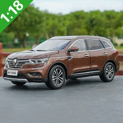 Высокое качество 1:18 новая модель из сплава RENAULT KOLEOS, высокая имитация литого металла модель автомобиля SUV, сбор подарков - Цвет: Коричневый