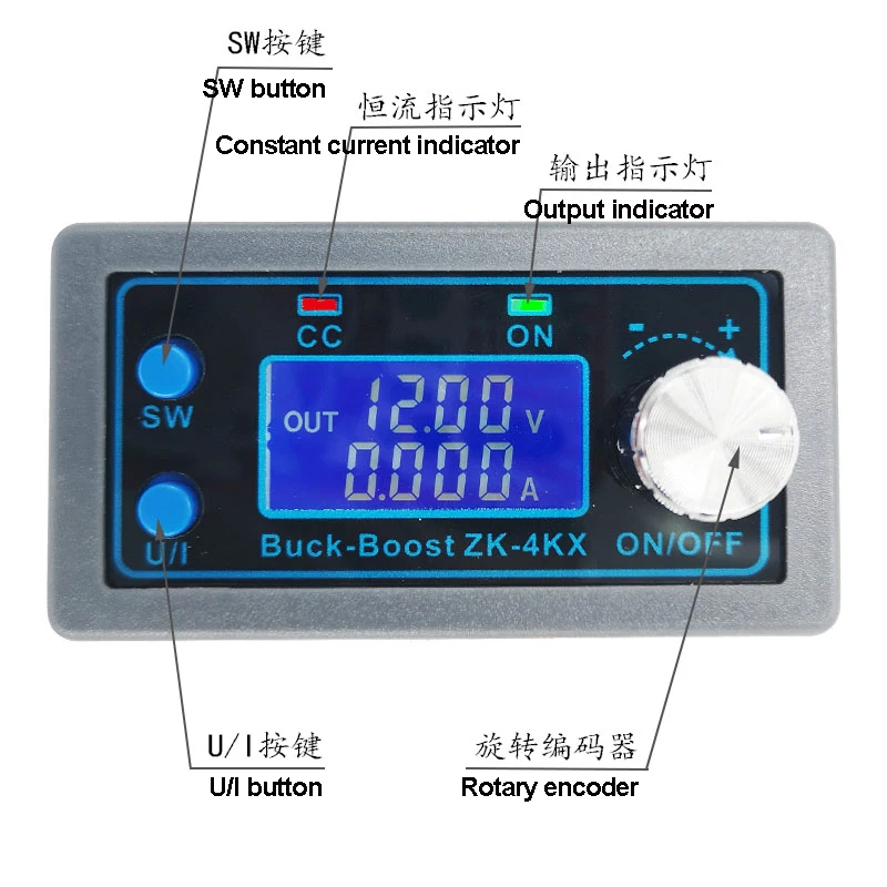 1 шт. CNC Buck-boost DC Регулируемый Модуль питания DIY постоянное напряжение постоянный