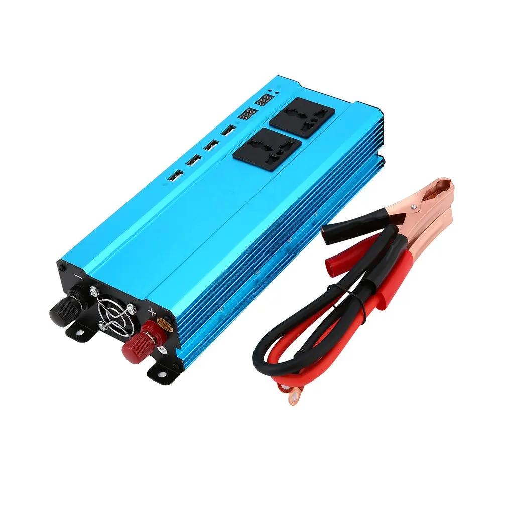 

Professional 5000W Power Inverter DC to AC Home Fan Cooling Car Converter for Household Appliances 4 USB Power Ports