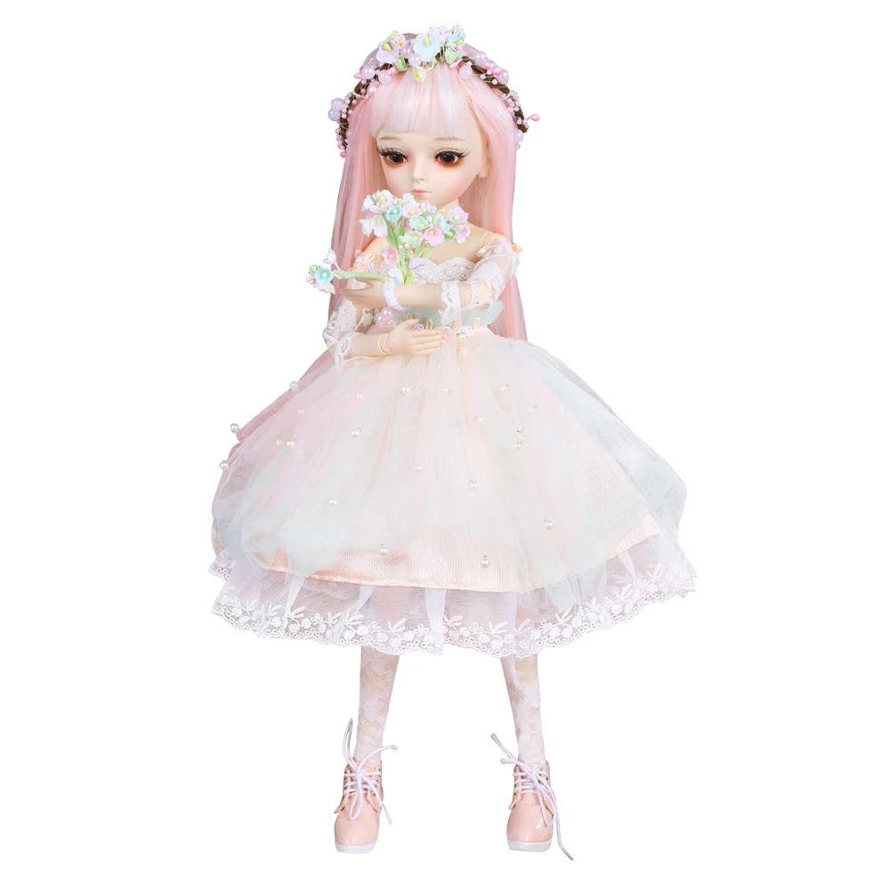 Bjd кукла 45 см подарки для девочки 18 суставов кукла с одеждой изменить Глаза DIY кукла лучшие подарки для девочки ручной работы игрушка косметика - Цвет: 0001BV18001-6